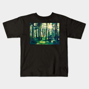 Sunlit Forest Kids T-Shirt